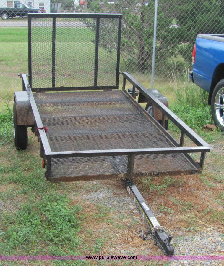 image for item F9804 4' x 8' single axle utility trailer
