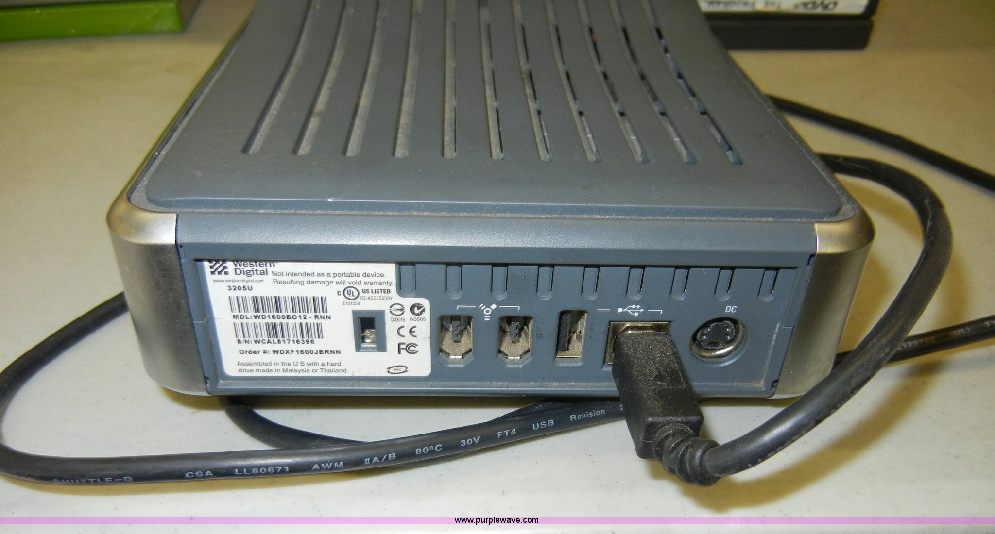 Western digital 160 GB external hard drive with card reader in Junction