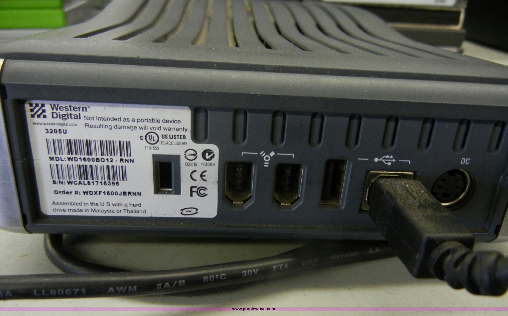 Western digital 160 GB external hard drive with card reader in Junction