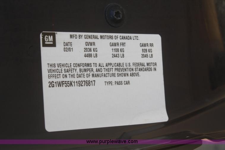 image for item A2251 2001 Chevrolet Impala