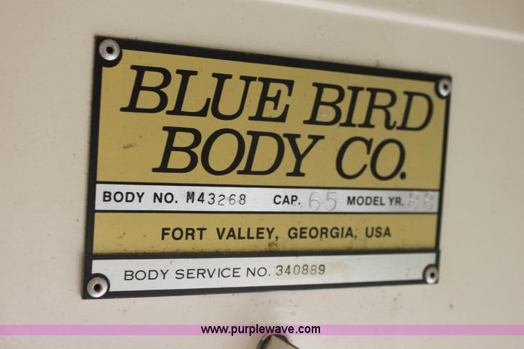 image for item A2680 1988 Ford Bluebird B700 school bus