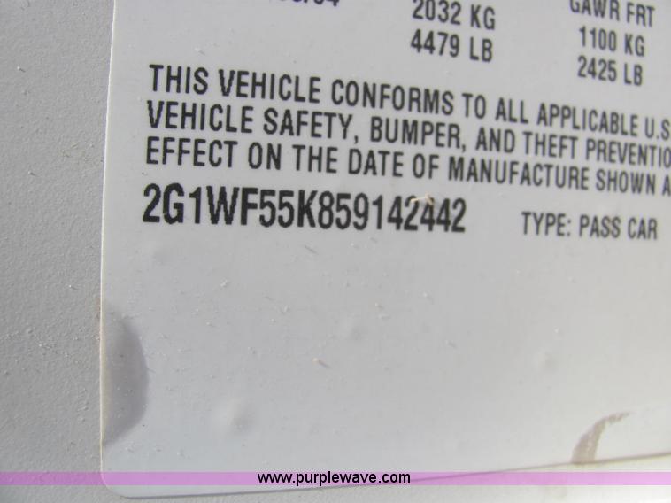 image for item A2694 2005 Chevrolet Impala