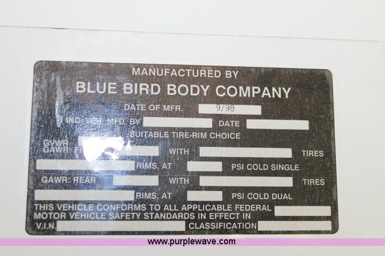 image for item A2697 1998 GMC Savana G3500 transit bus