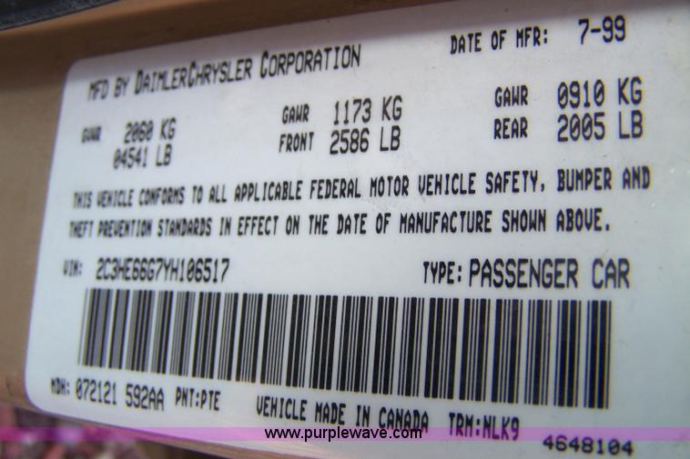 image for item C9335 2000 Chrysler 300M