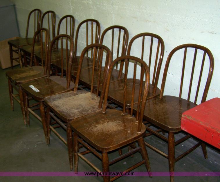 image for item C9345 (11) children's cane-back hardwood chairs