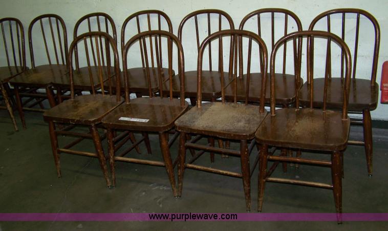 image for item C9345 (11) children's cane-back hardwood chairs