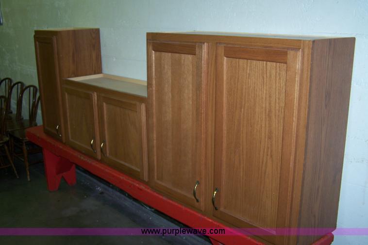 image for item C9348 Oak finish wall cabinets