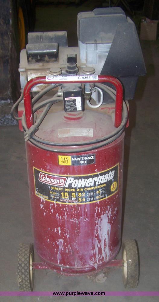 image for item C9365 Coleman Powermate 15 gallon air compressor