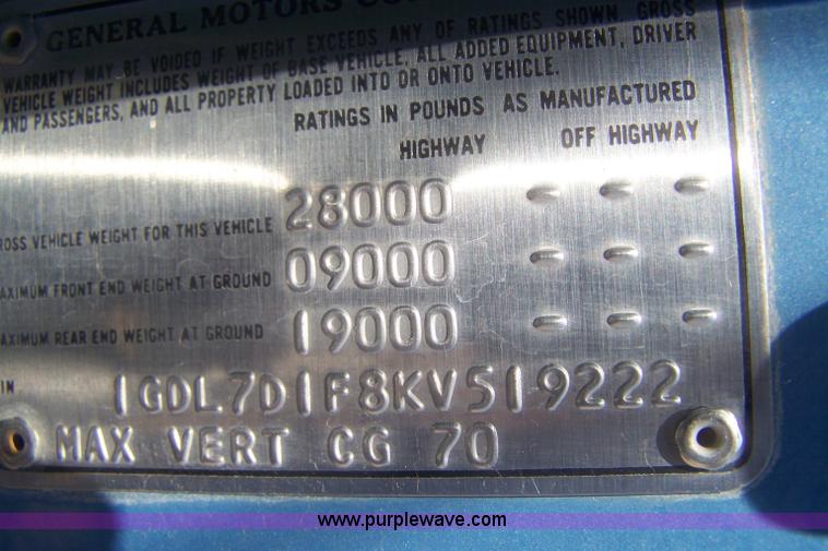 image for item C9367 1989 GMC TopKick boom bucket truck