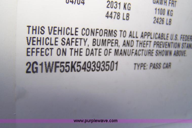 image for item C9369 2004 Chevrolet Impala