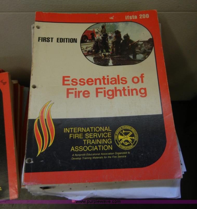 image for item D9575 Approximately 89 used fire fighter study guides and first aid guides
