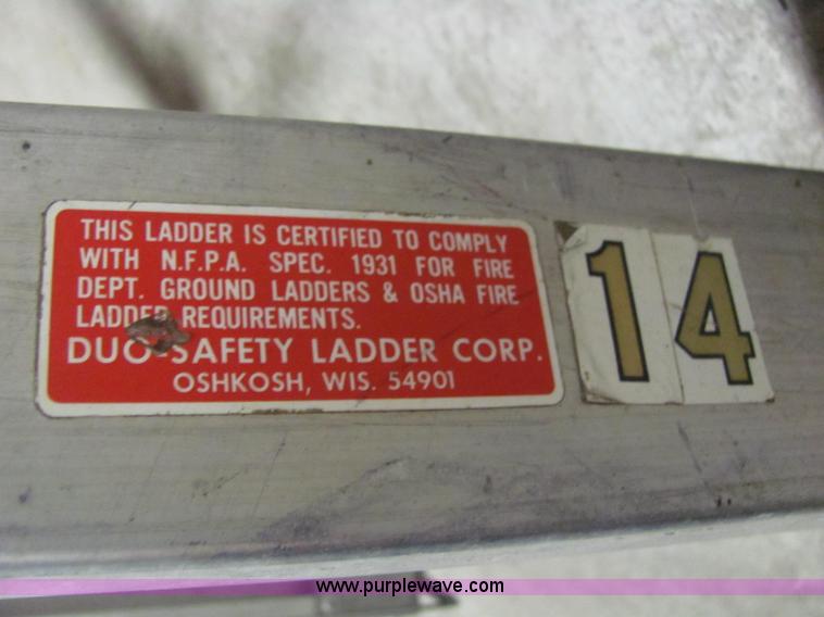 image for item F9818 Duo safety 14' roof ladder