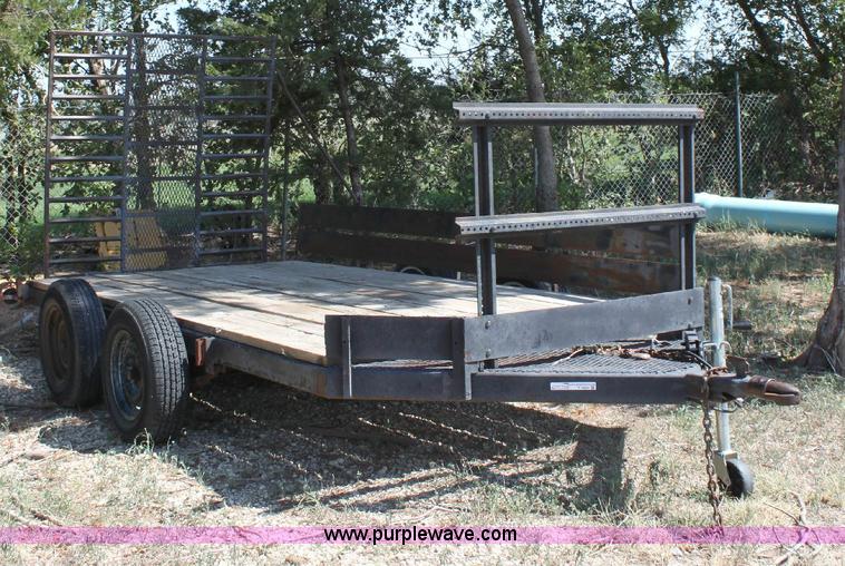 image for item F9825 Shop built tandem axle utility trailer