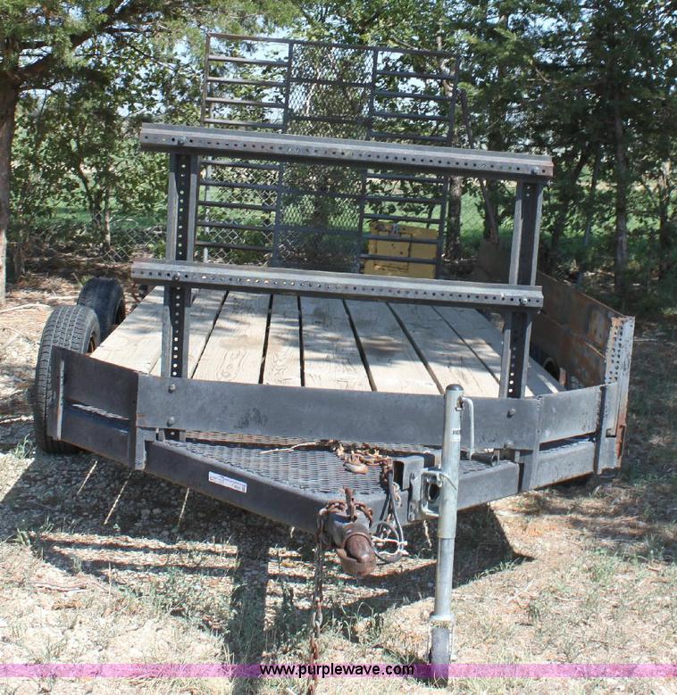 image for item F9825 Shop built tandem axle utility trailer