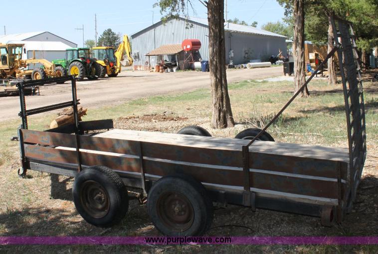 image for item F9825 Shop built tandem axle utility trailer