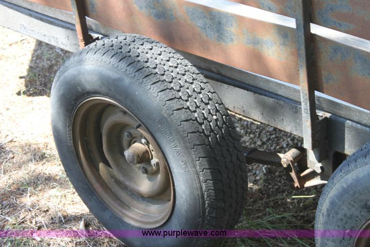 image for item F9825 Shop built tandem axle utility trailer