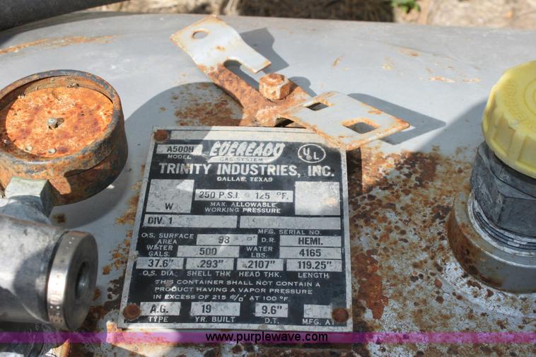 image for item F9827 Eoeready 500 gallon propane tank