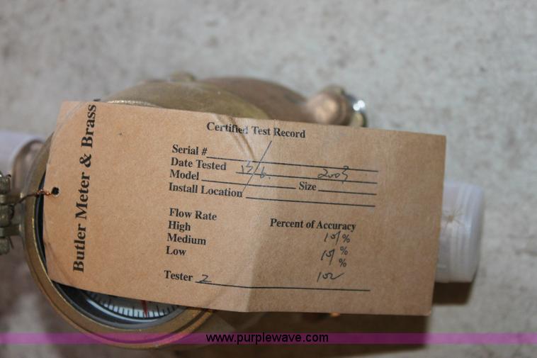 image for item F9834 (114) Butler water meters