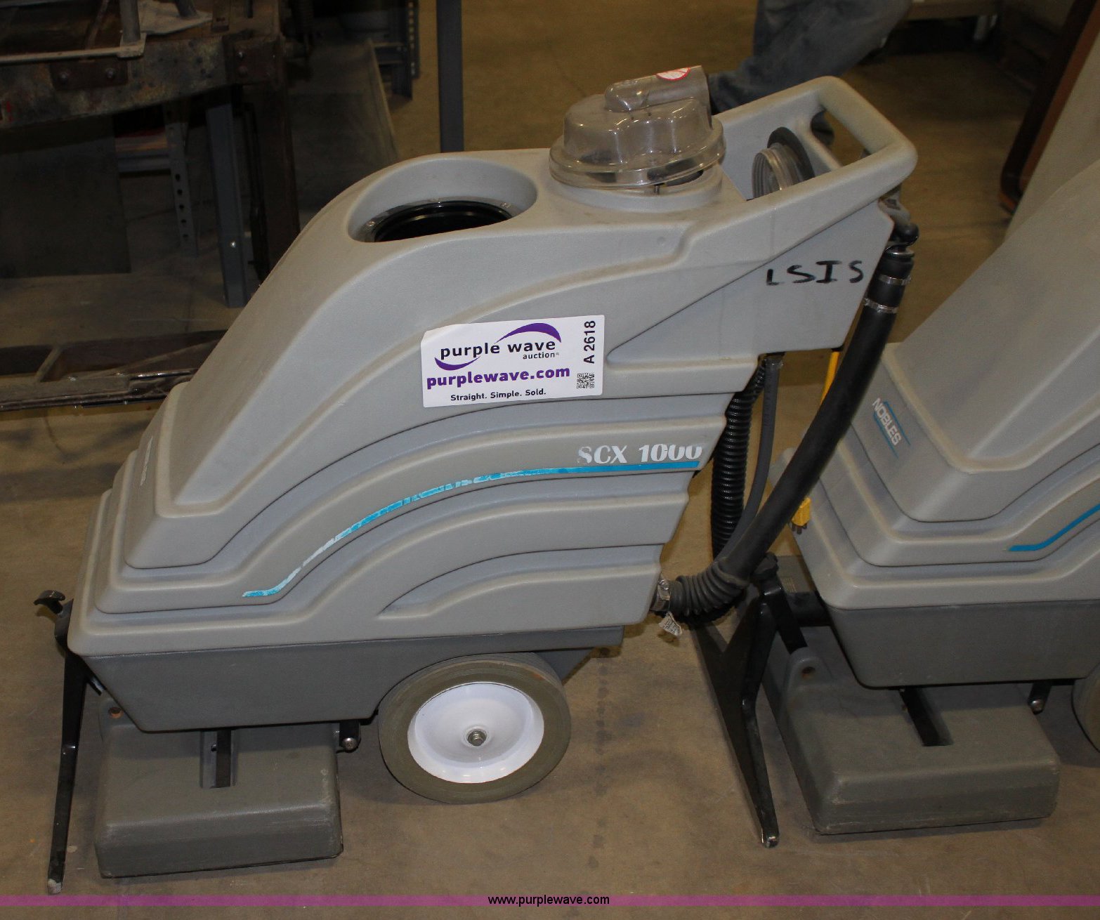 (2) Nobles SCX 1000 carpet shampooers in Emporia, KS Item A2618 sold