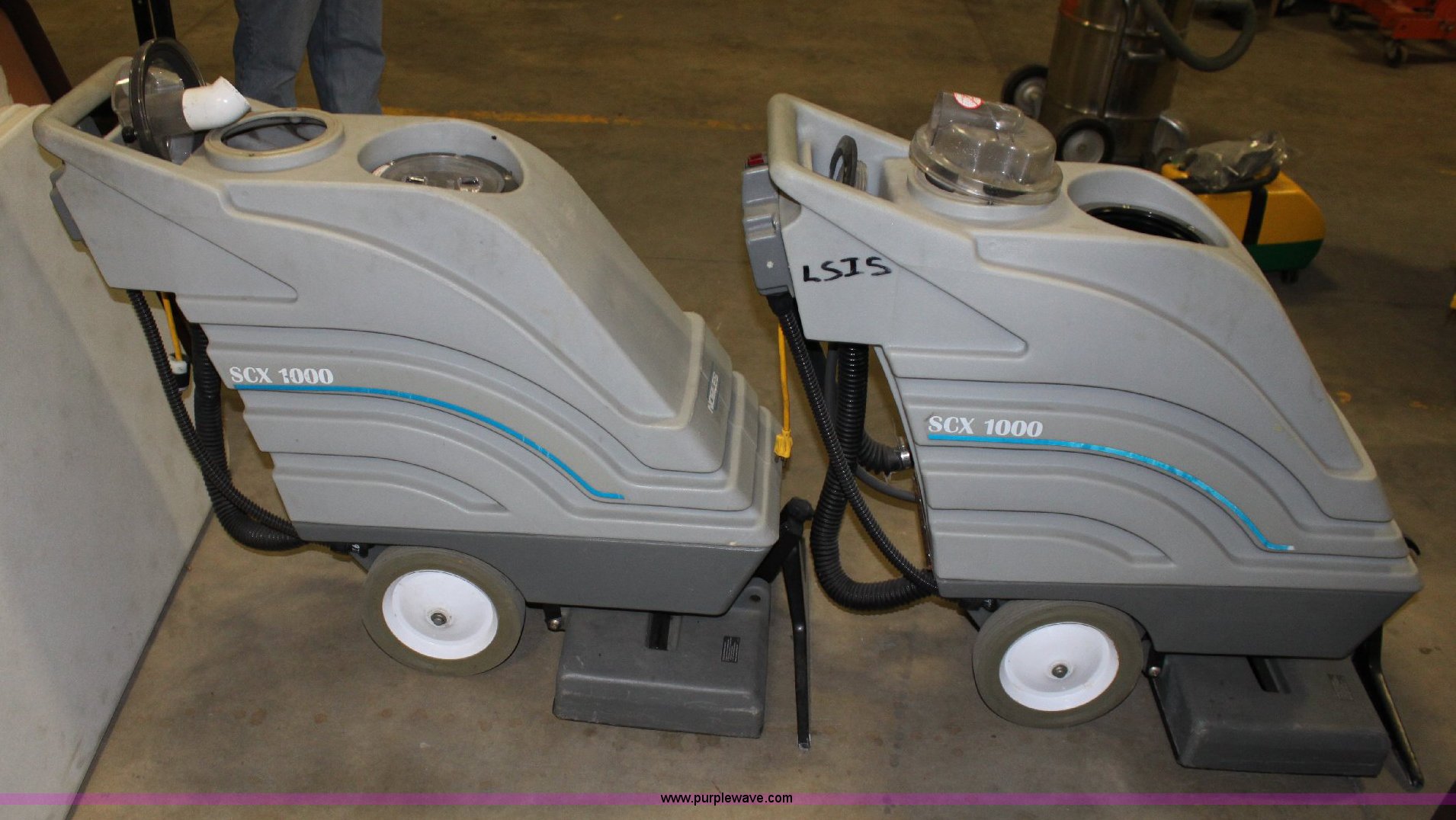 (2) Nobles SCX 1000 carpet shampooers in Emporia, KS Item A2618 sold