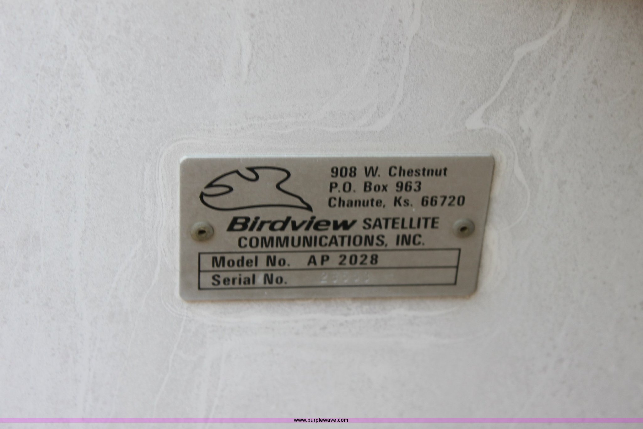 10' satellite dish, Birdview in Hutchinson, MO Item A2678 sold