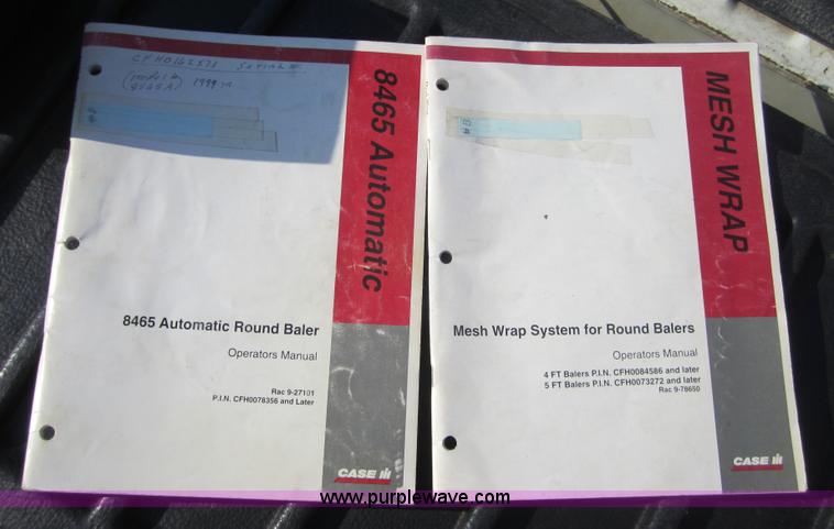 image for item A4707 1999 Case IH 8465A round baler