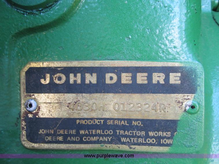 image for item C5002 1975 John Deere 4030 tractor