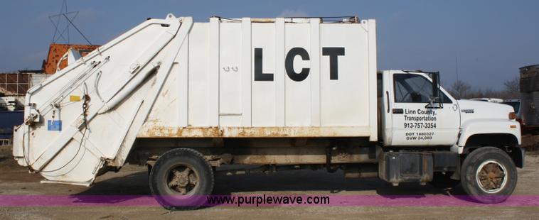image for item 5093 1990 Chevrolet Kodiak refuse truck
