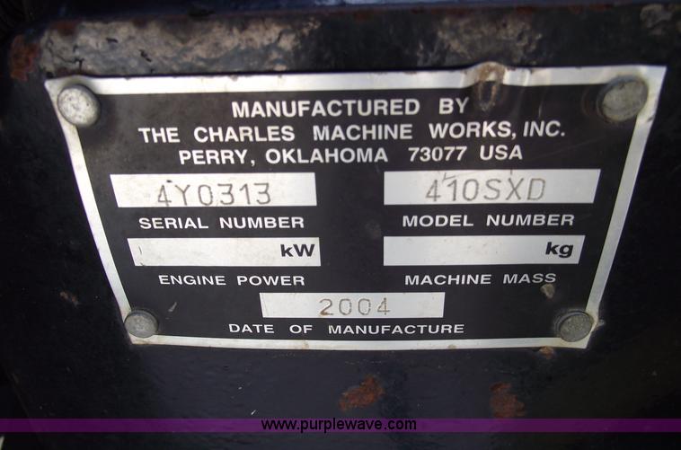 image for item A4067 2004 Ditch Witch 410SX vibratory plow