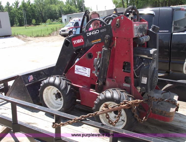 image for item A4074 Toro Dingo 220 walk behind skid steer