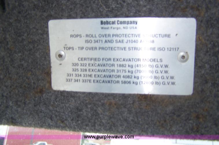 image for item A4510 2004 Bobcat 331G compact excavator