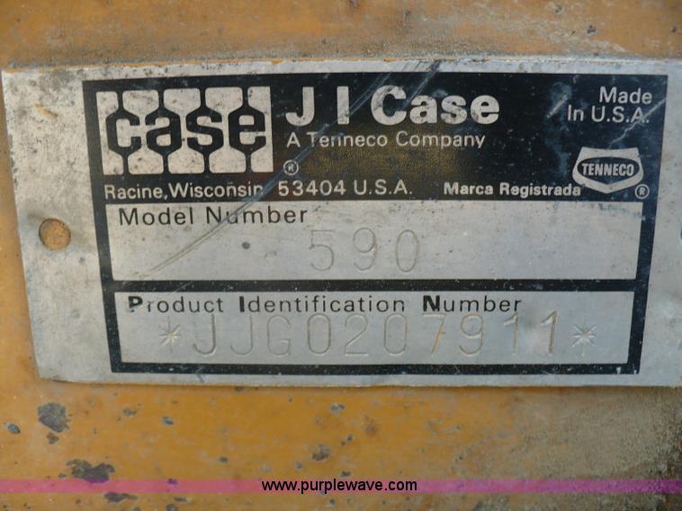 image for item A4848 1994 Case 590 Turbo backhoe