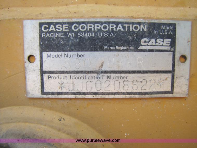 image for item A5049 1995 Case 590 Super L backhoe