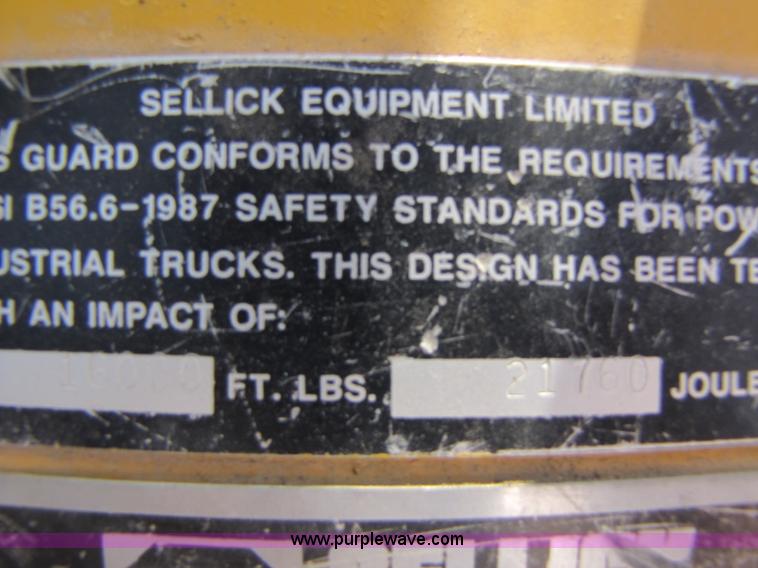 image for item A5064 Sellick SD-80 forklift