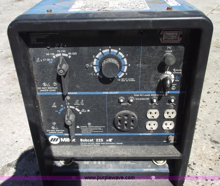 image for item A9429 Miller Bobcat 225 gas powered welder/generator