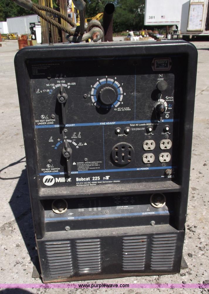 image for item A9429 Miller Bobcat 225 gas powered welder/generator