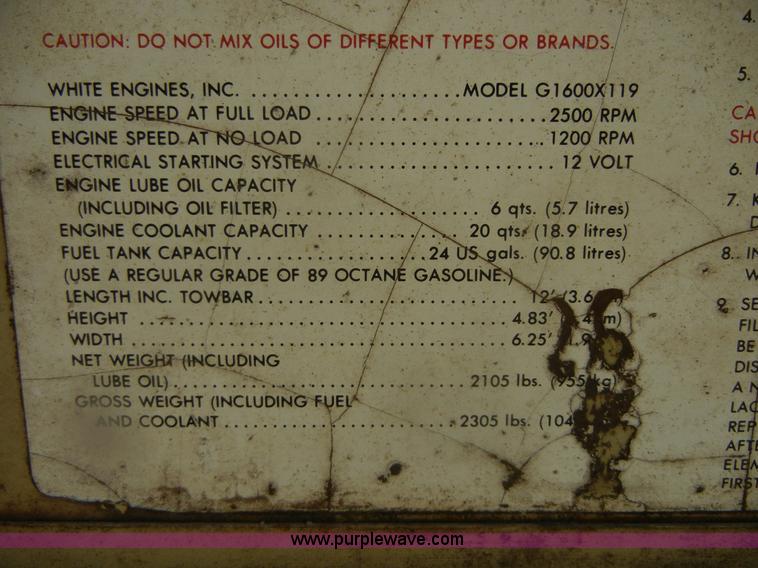 image for item D9697 Ingersoll Rand 175 Whisperized portable compressor