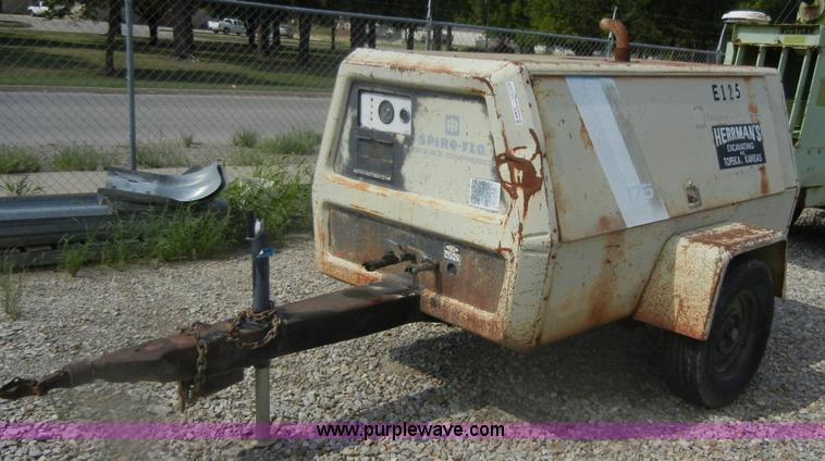 image for item D9698 Ingersoll Rand 175 Spiro Flo portable compressor