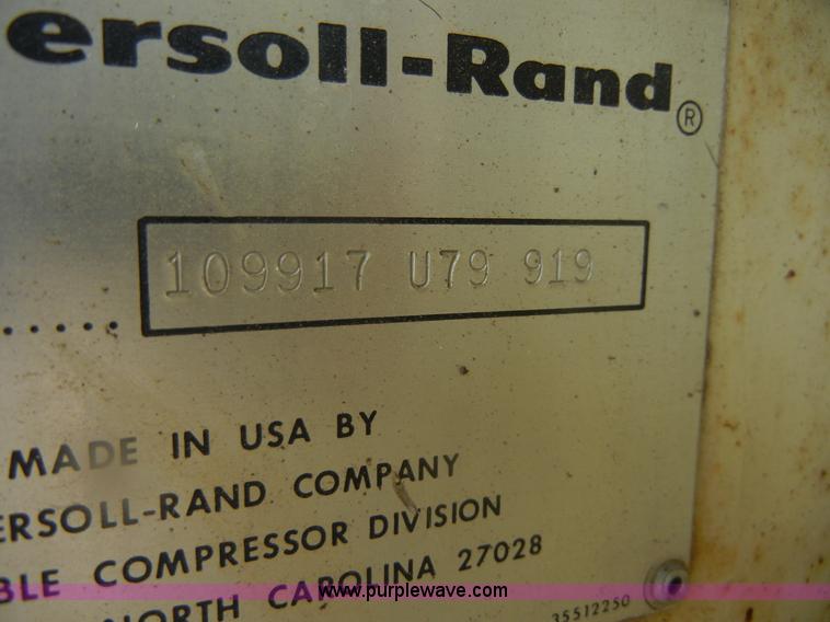 image for item D9698 Ingersoll Rand 175 Spiro Flo portable compressor