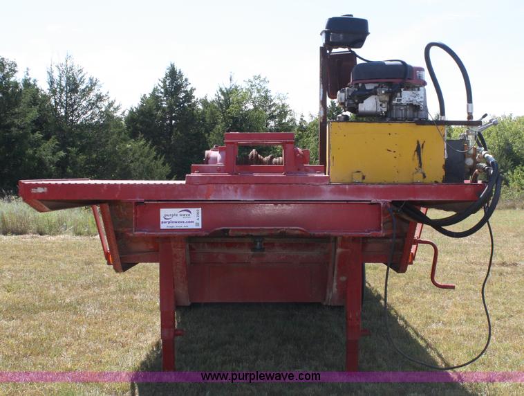 image for item A2303 1984 shop built 35' trailer with hydraulic tail