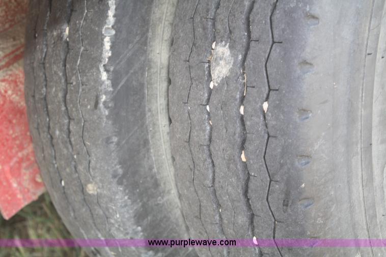 image for item A2303 1984 shop built 35' trailer with hydraulic tail