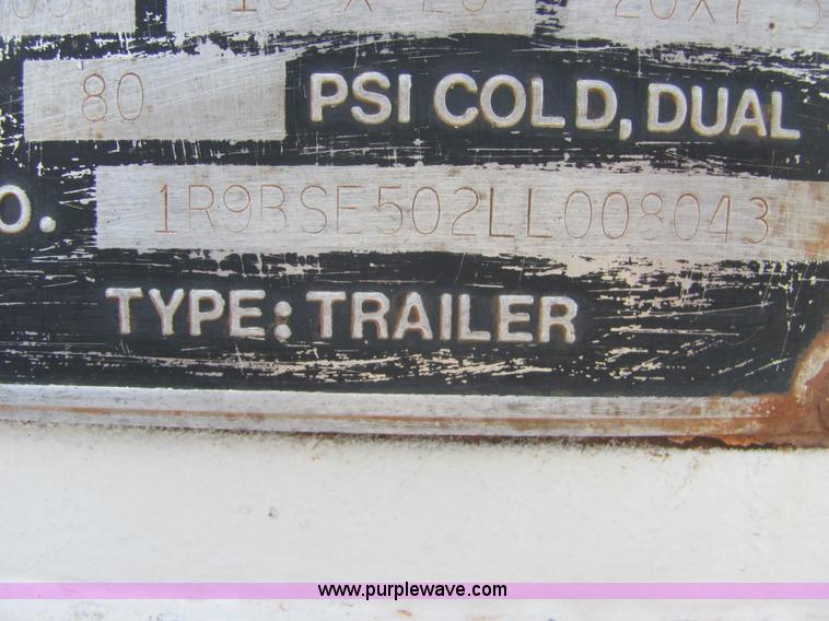 image for item A3568 1990 Ranco belly dump trailer