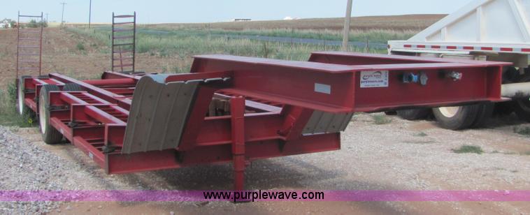 image for item A3570 2005 shop built expandable combine trailer