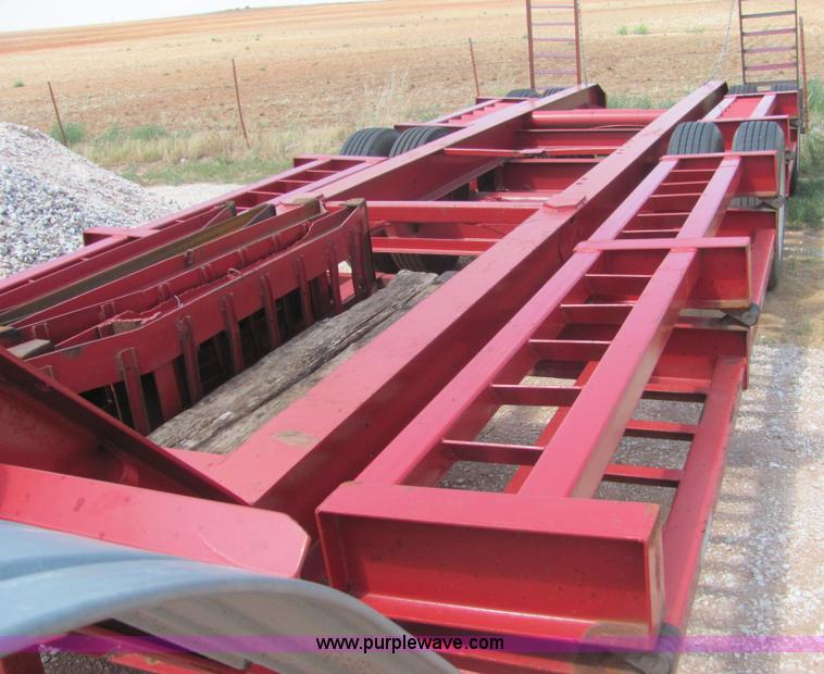 image for item A3570 2005 shop built expandable combine trailer