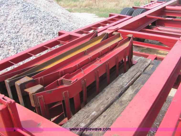 image for item A3570 2005 shop built expandable combine trailer