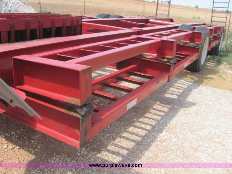 image for item A3570 2005 shop built expandable combine trailer
