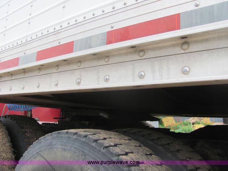 image for item A3578 1994 Wilson 42' aluminum double hopper grain trailer