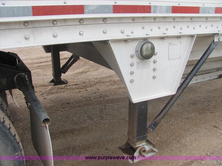 image for item A3578 1994 Wilson 42' aluminum double hopper grain trailer