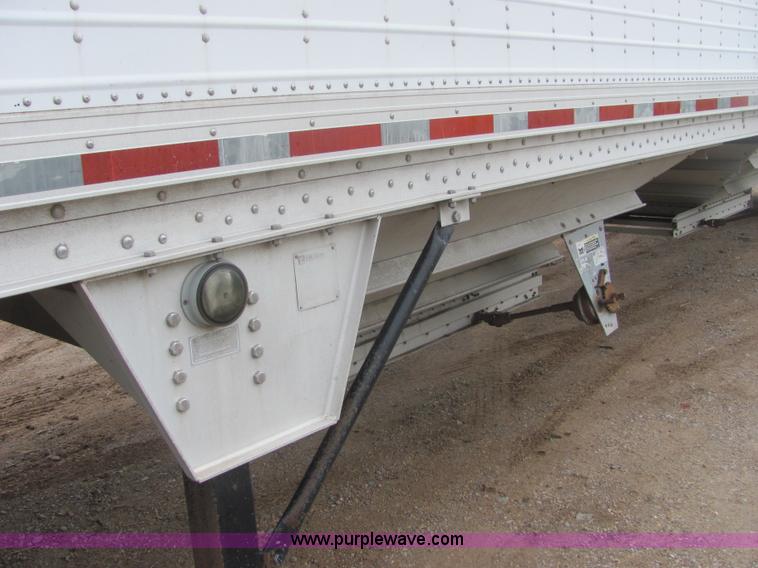 image for item A3578 1994 Wilson 42' aluminum double hopper grain trailer