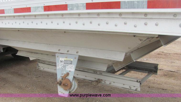 image for item A3578 1994 Wilson 42' aluminum double hopper grain trailer